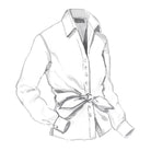 1953 Tie - Front BlouseWhite