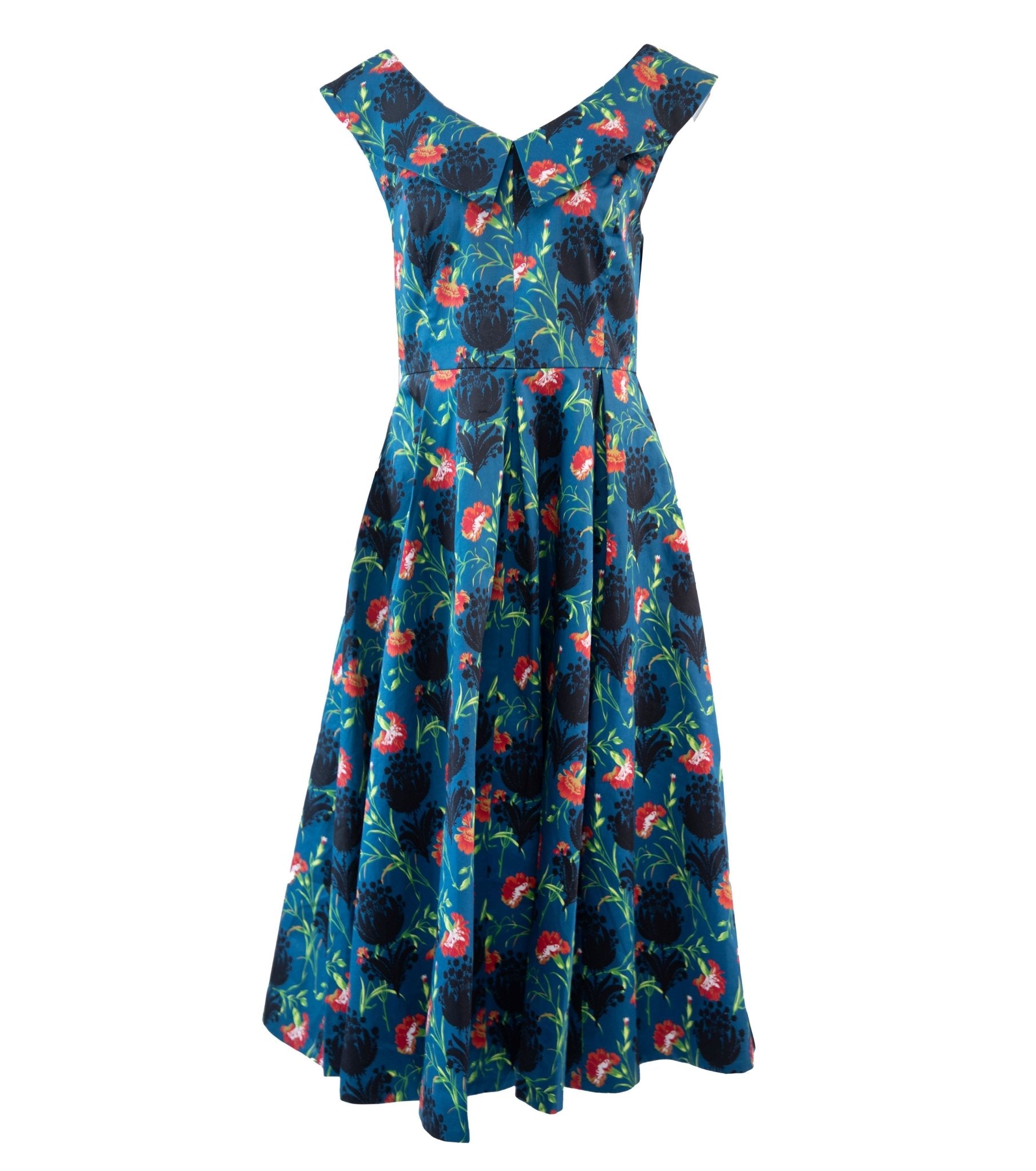 1959 Party DressBlue Floral