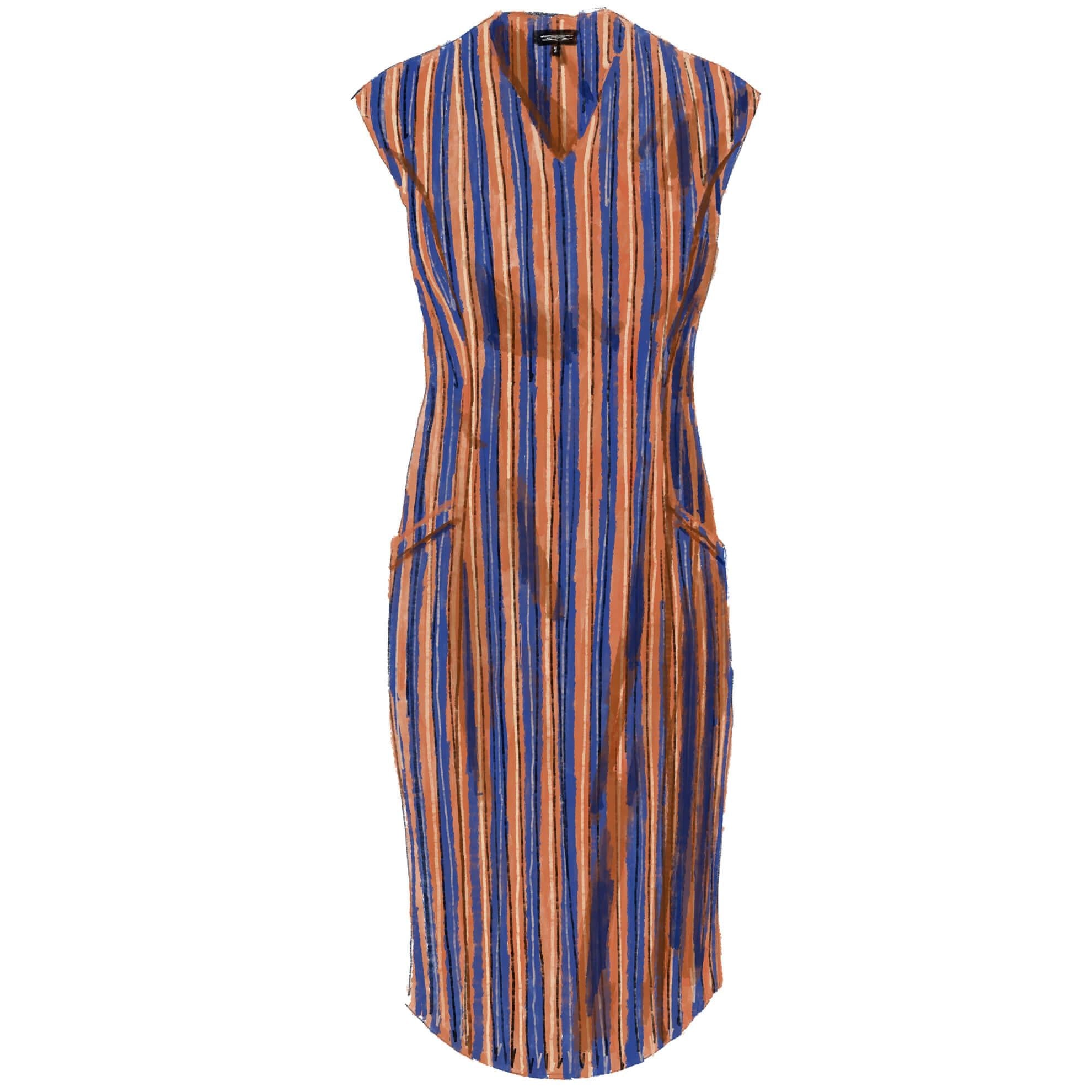 Nautical striped dress hotsell