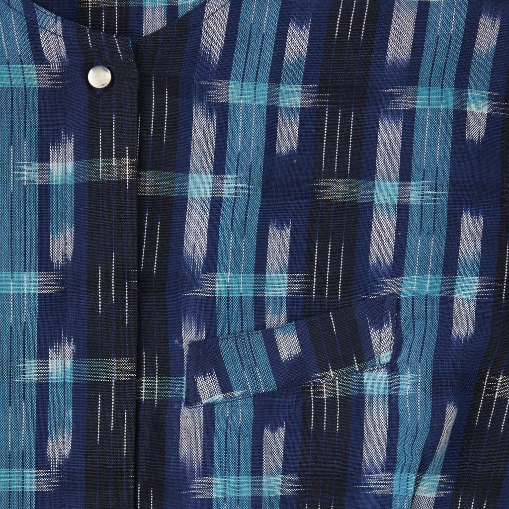 Blue Ikat