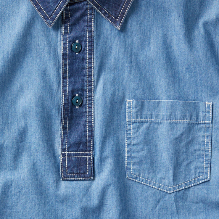 Contrasting Chambray Popover