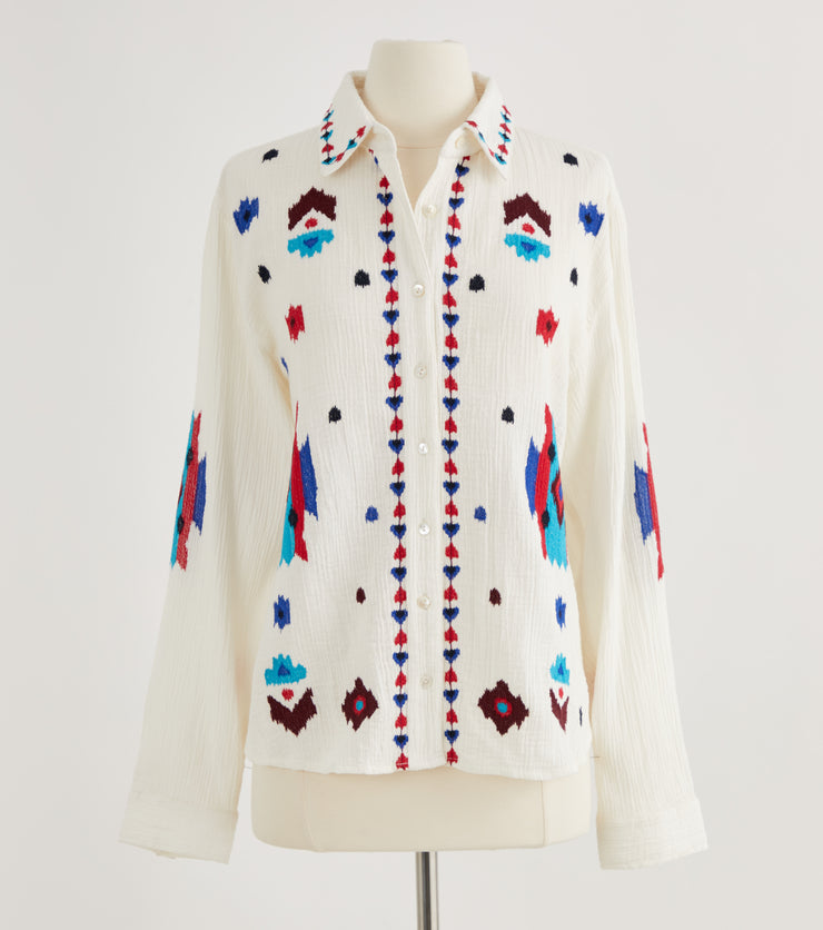 Embroidered Southwestern Shirt