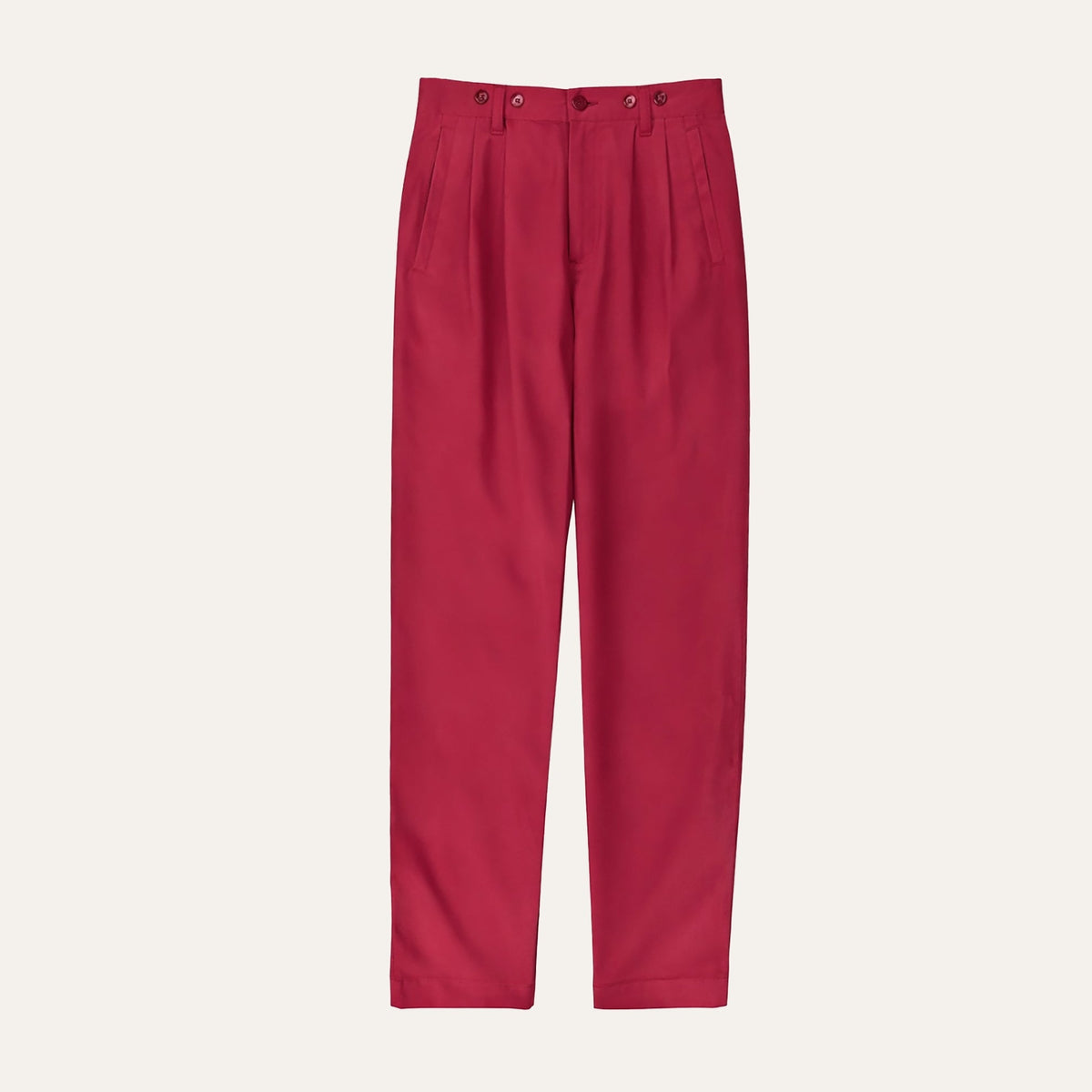The Silk Twill Glamour PantBlack Cherry