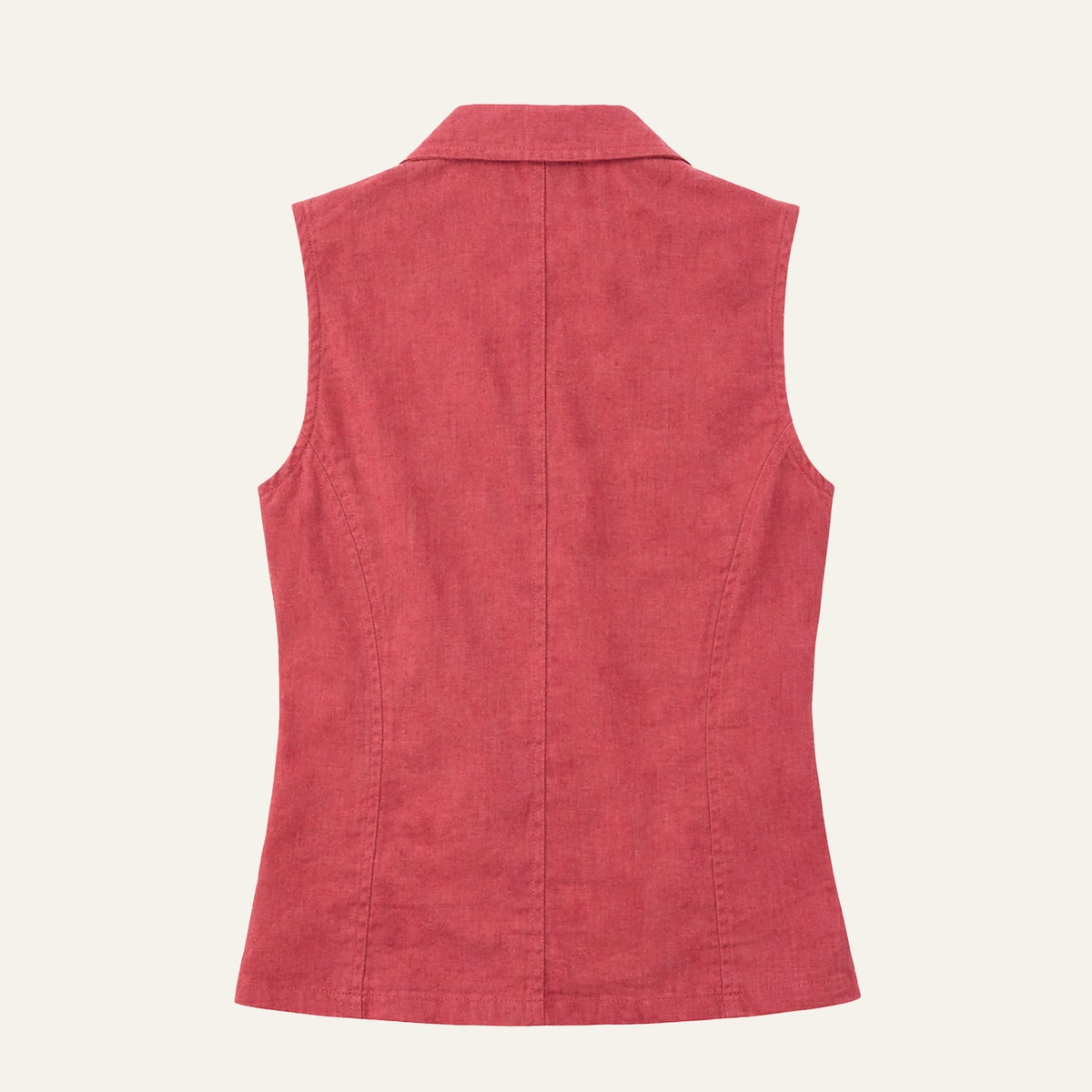 Lana's Tie - Front Linen BlouseRose