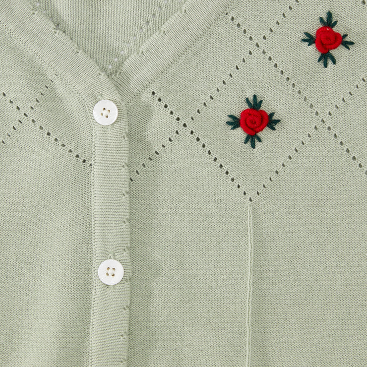 1945 Rosette Sweater Cardigan