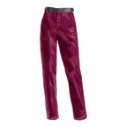 Velvet Tuxedo TrousersBurgundy