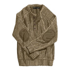 Survivalist’s Two - Tone Henley SweaterKhaki