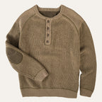 Survivalist’s Two - Tone Henley SweaterKhaki