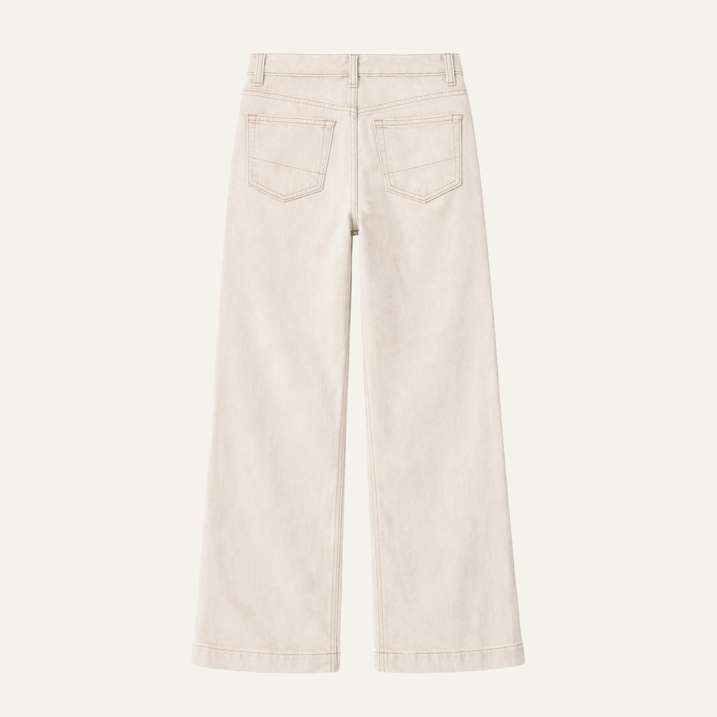Five Pocket Denim Wide LegsNatural