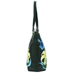 Hand - Painted Croc Embossed ToteVintage Floral