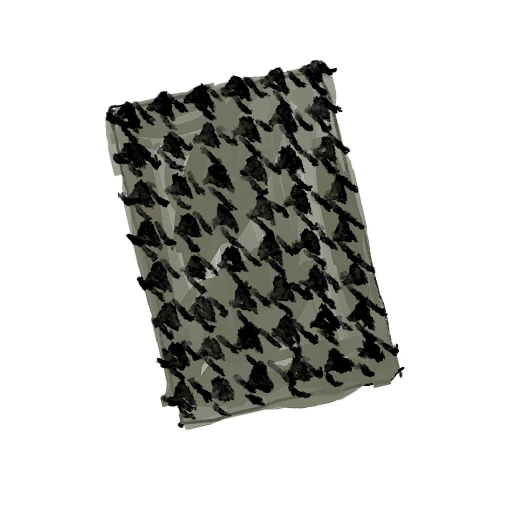 Micro Houndstooth Flannel ShirtNavy