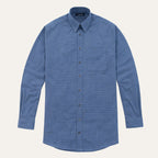 Micro Houndstooth Flannel ShirtNavy