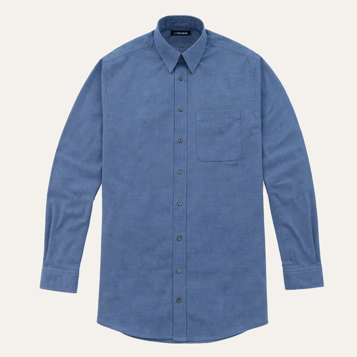 Micro Houndstooth Flannel ShirtNavy