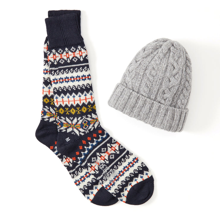 Men's Winter Hat & Sock Set