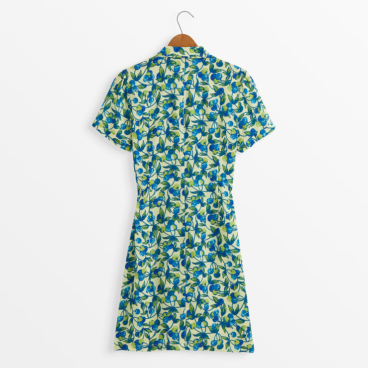 Fruit Button-Down Dress