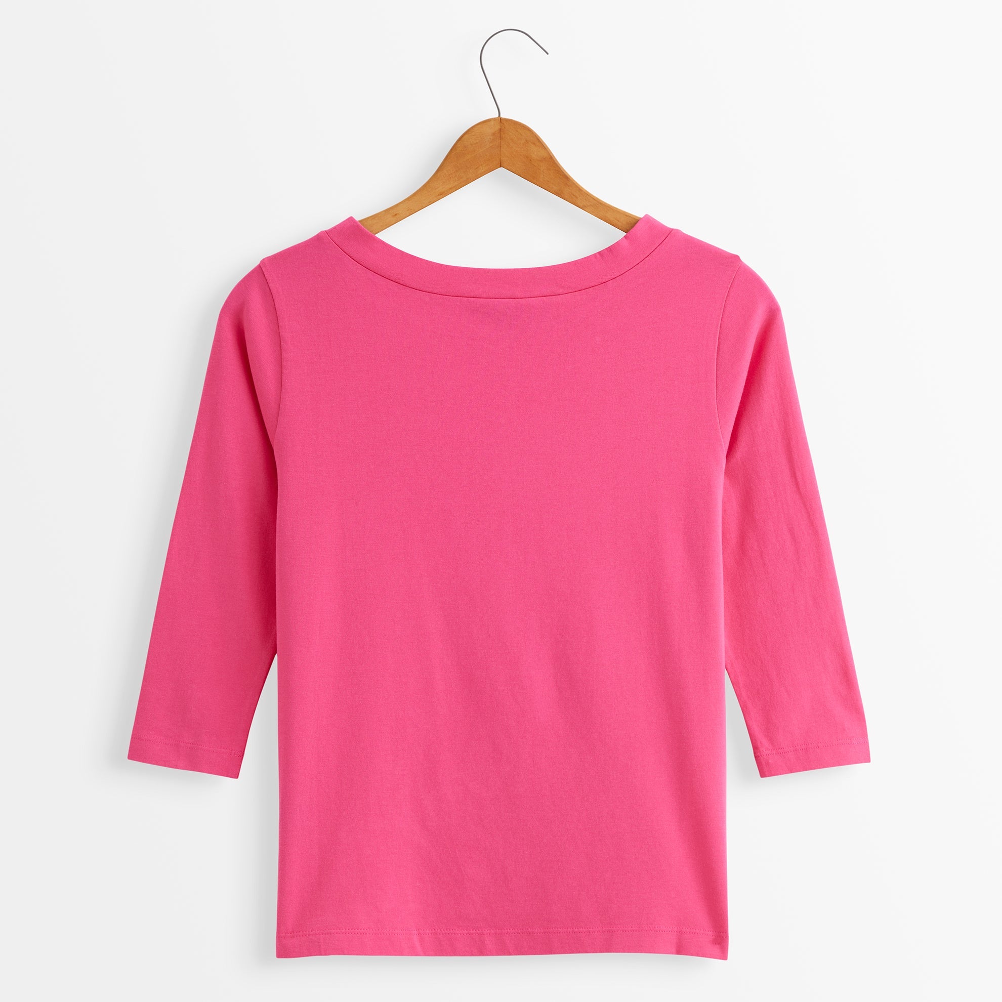 トップス draw Boat Neck Long Tee PINK Boatneck Ballet Tee - The J. Peterman Company