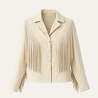 Absaroka Fringe Leather JacketIvory
