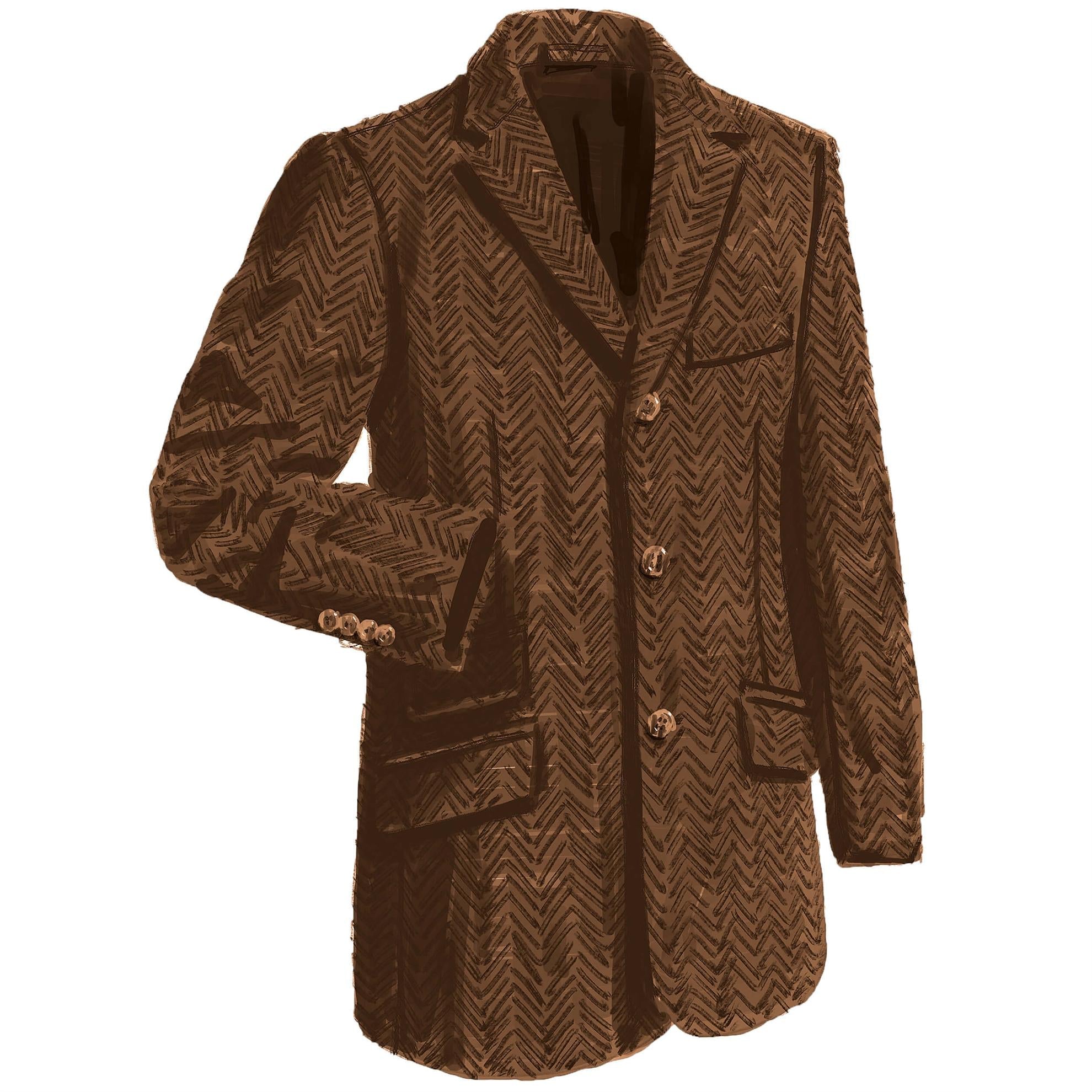 Anti - Trope JacketBrown Herringbone