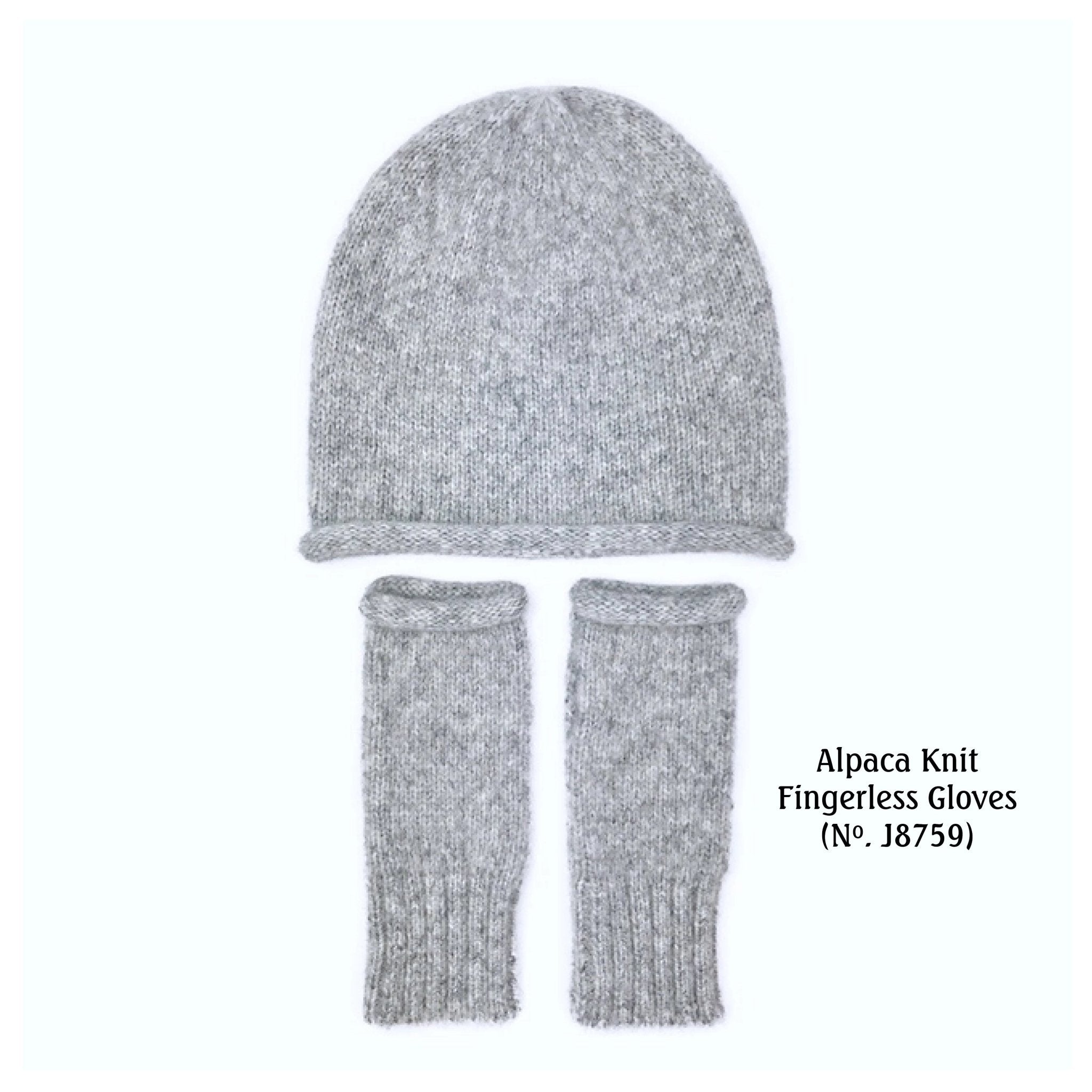 Aplaca Knit Fingerless GlovesGrey