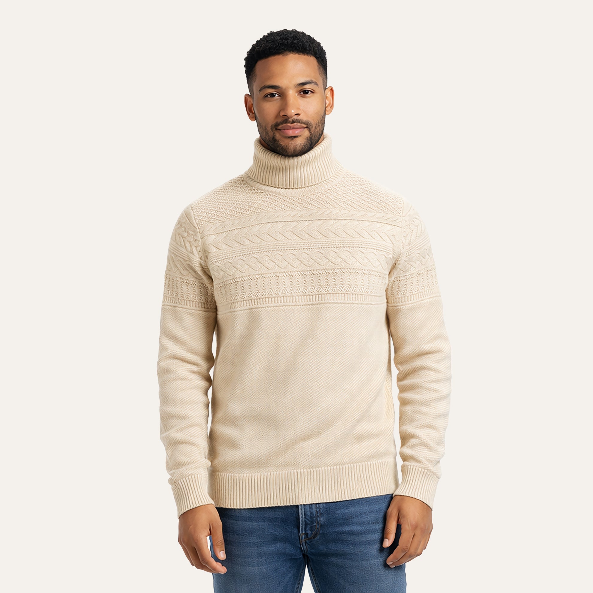TOUJOURS Fisherman Sweater トゥジュー アランニット Aran Fisherman's Sweater – The J. Peterman Company