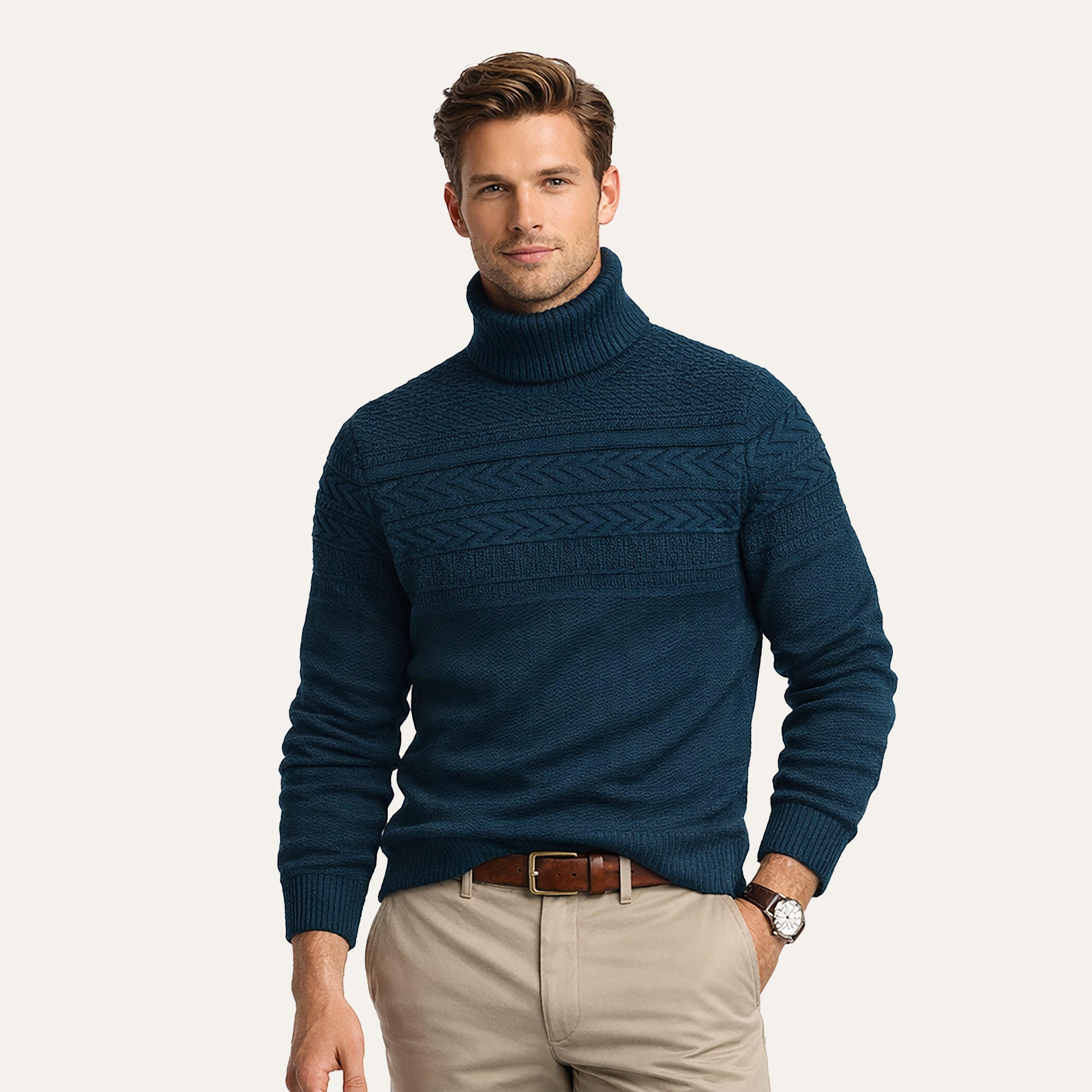 Aran Fisherman's SweaterNavy