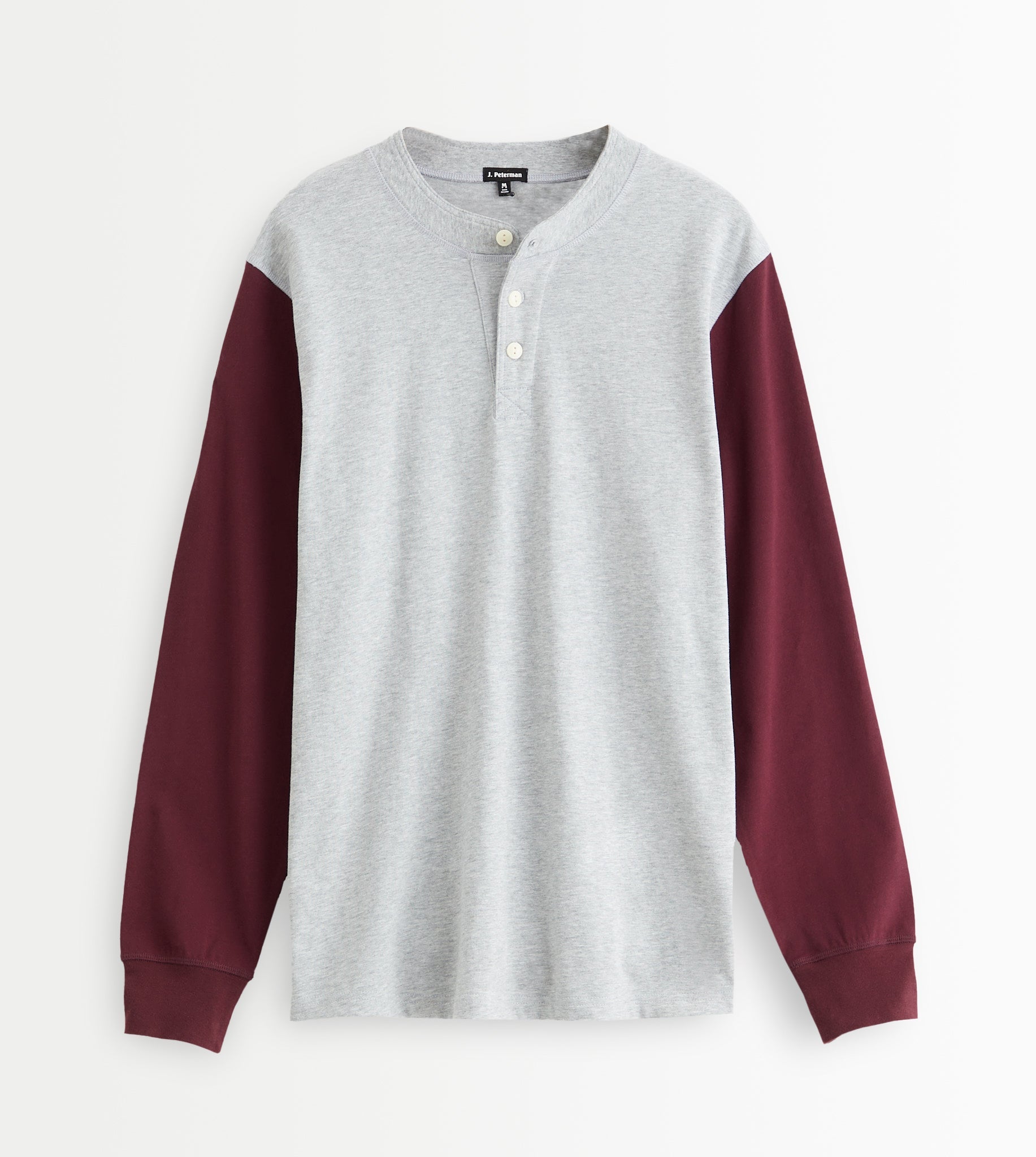 Heather Grey with Burgundy