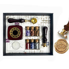 Bead Sealing Wax Kit with 6 colors Sealing Wax Beads, Melting Pot, Candle and SpoonNo Stamp - I'll add my own