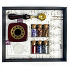 Bead Sealing Wax Kit with 6 colors Sealing Wax Beads, Melting Pot, Candle and SpoonNo Stamp - I'll add my own