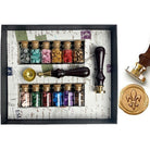 Bead Sealing Wax Starter Kit with Wax Seal Stamp, 12 colors Sealing Wax and Melting SpoonNo Stamp - I'll add my own