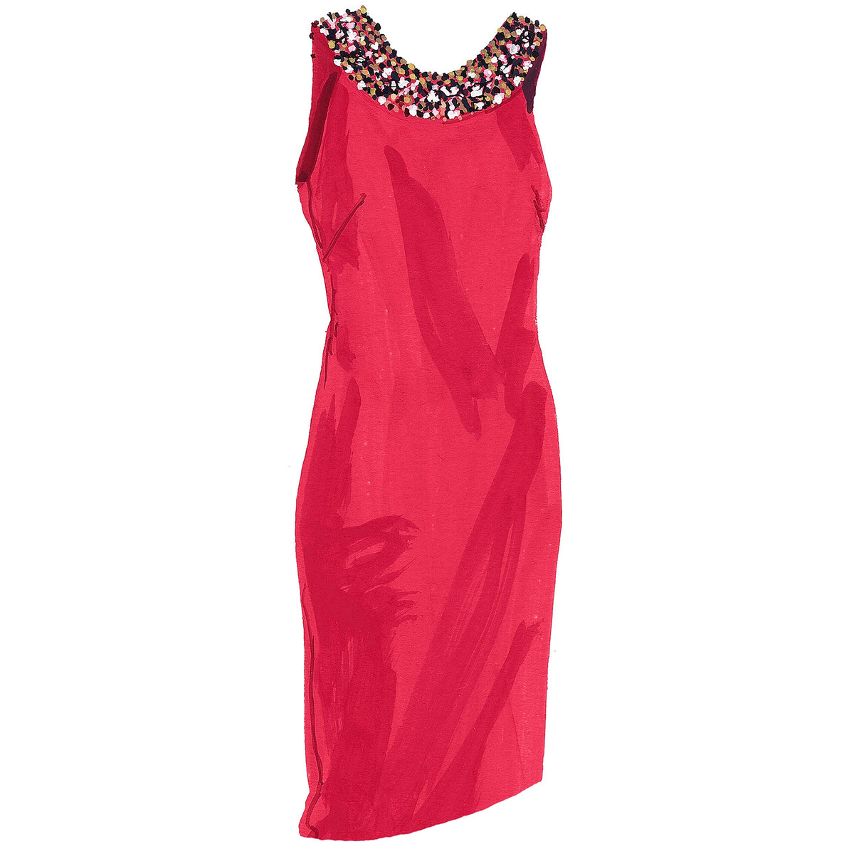 BeadedNeck Derby Dress The J. Peterman Company