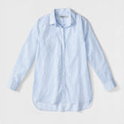 Boyfriend Button DownWhite Sky Blue Stripe