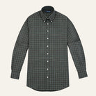 British Tattersall ShirtCream Olive Check