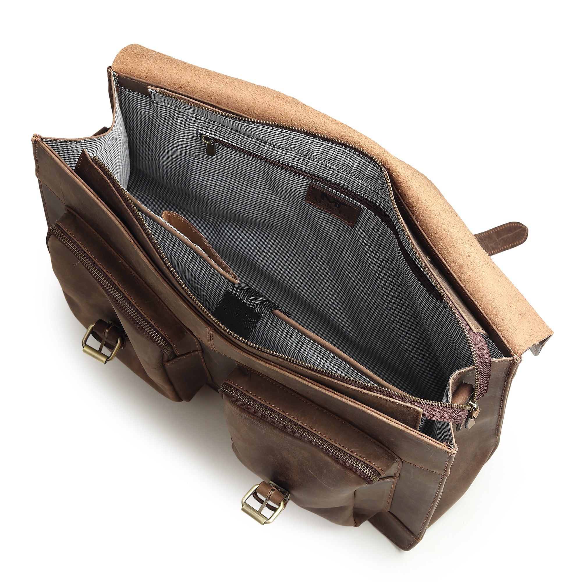 Buffalo Leather Messenger Bag15 Inch