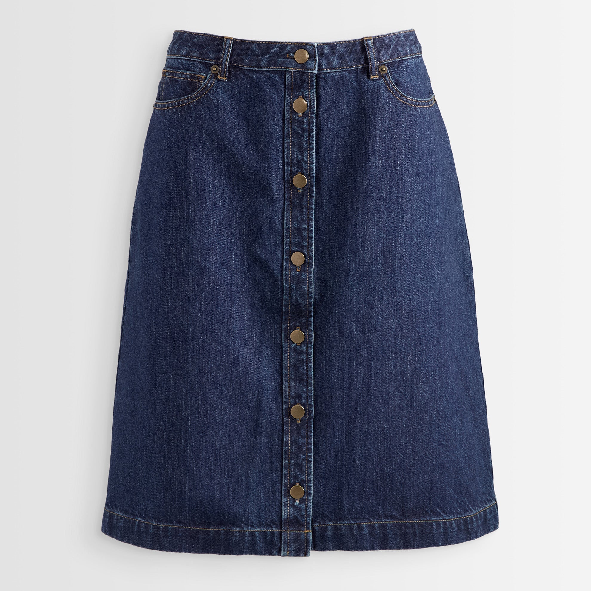 Jeans skirt with fashion buttons