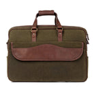 Campaign Waxed Canvas BriefcaseSmoke - Forest