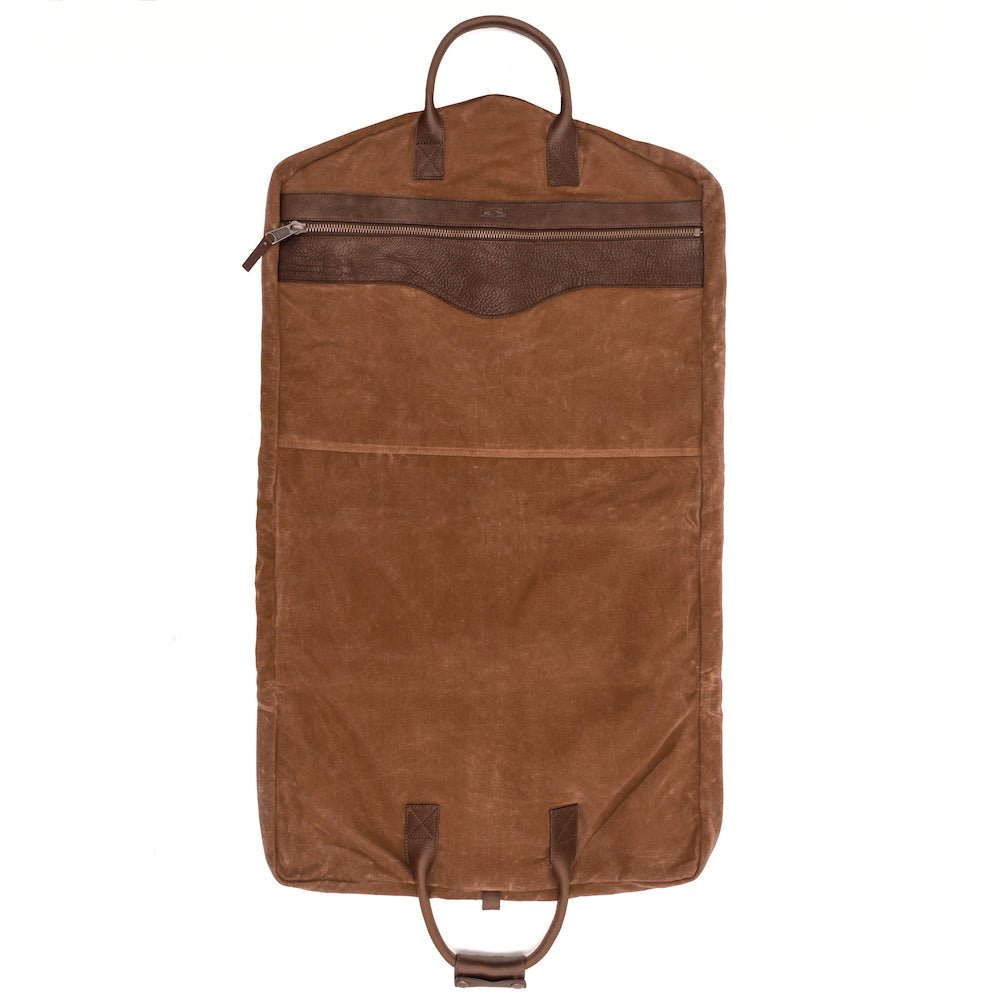 Campaign Waxed Canvas Garment BagSmoke - Brown