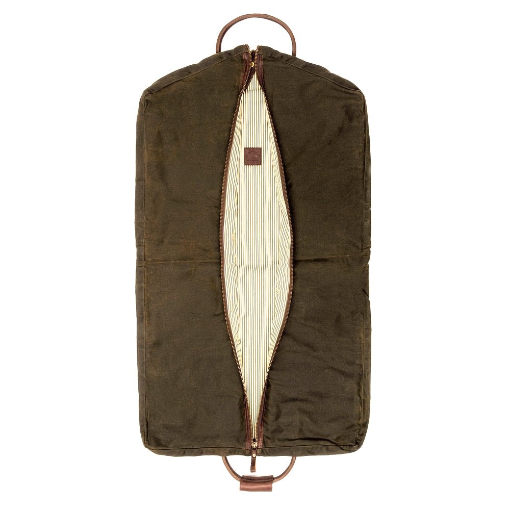 Campaign Waxed Canvas Garment BagSmoke - Forest