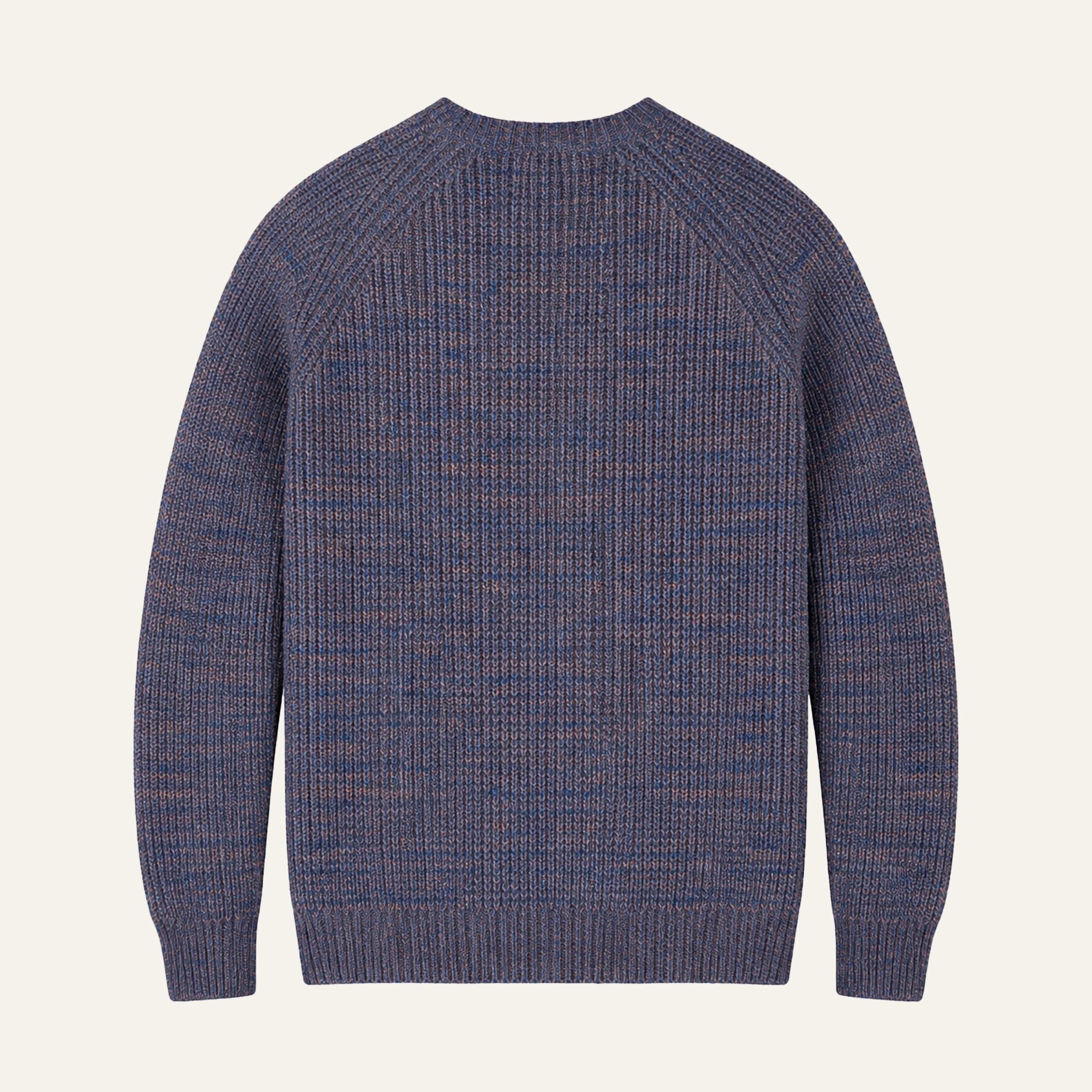 Cotton Marled Rib Crew Sweater - The J. Peterman Company