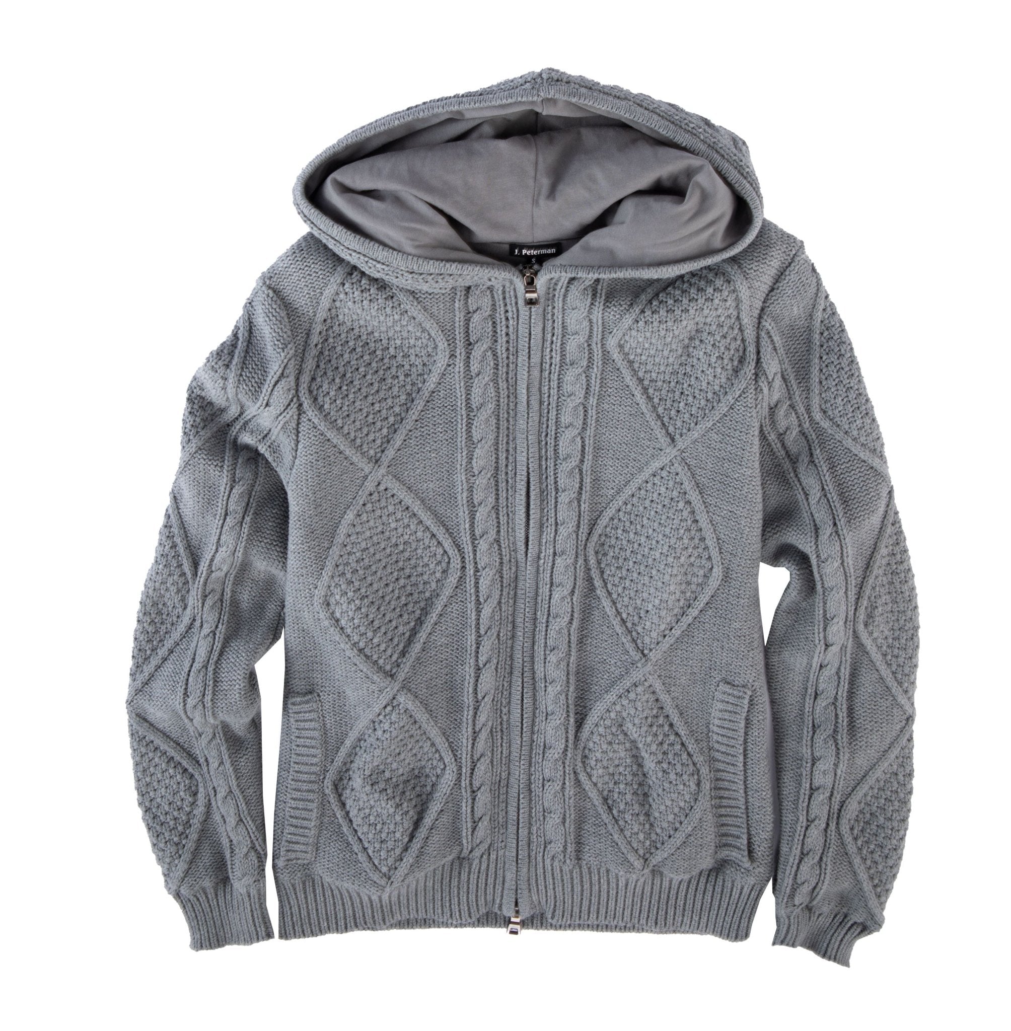 Cashmere Blend Cable Hoodie - The J. Peterman Company
