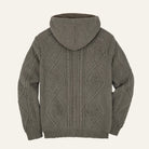 Cashmere Blend Cable HoodieOlive