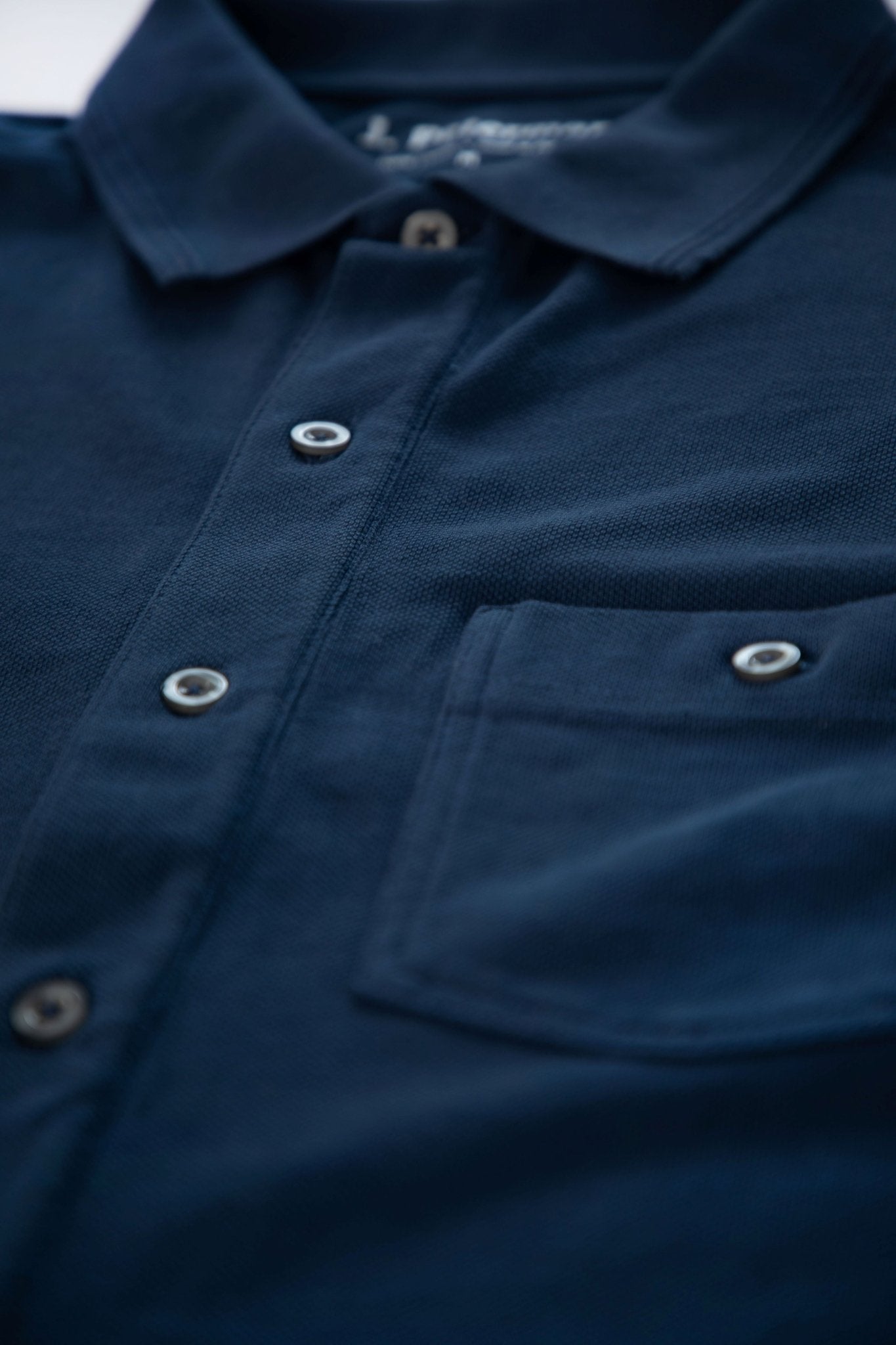 Classic Button - Up PoloNavy