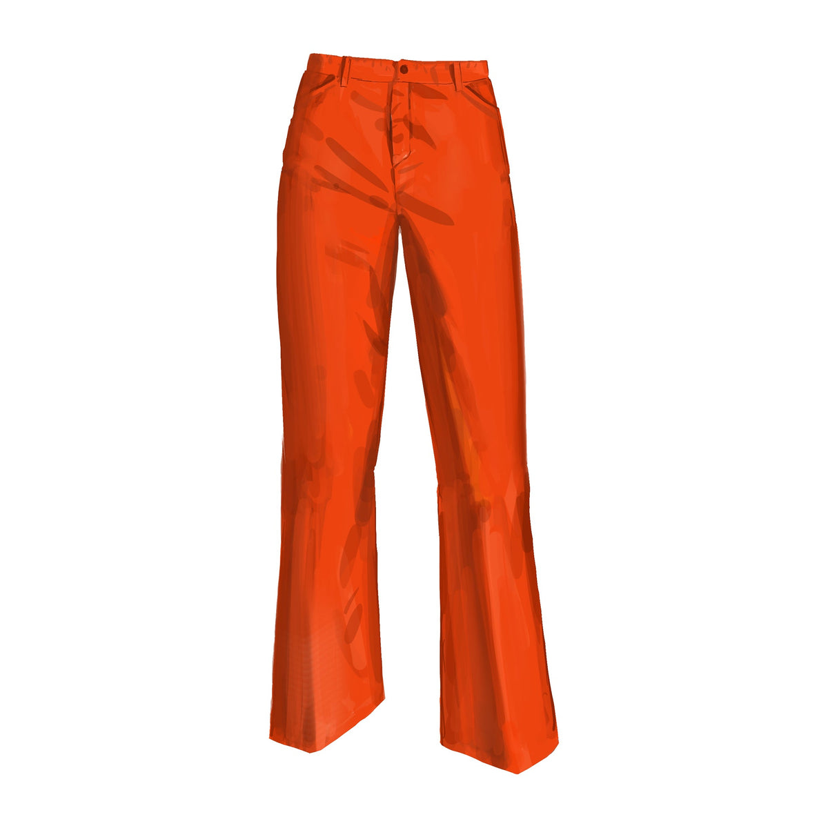 Classic high waist twill pant