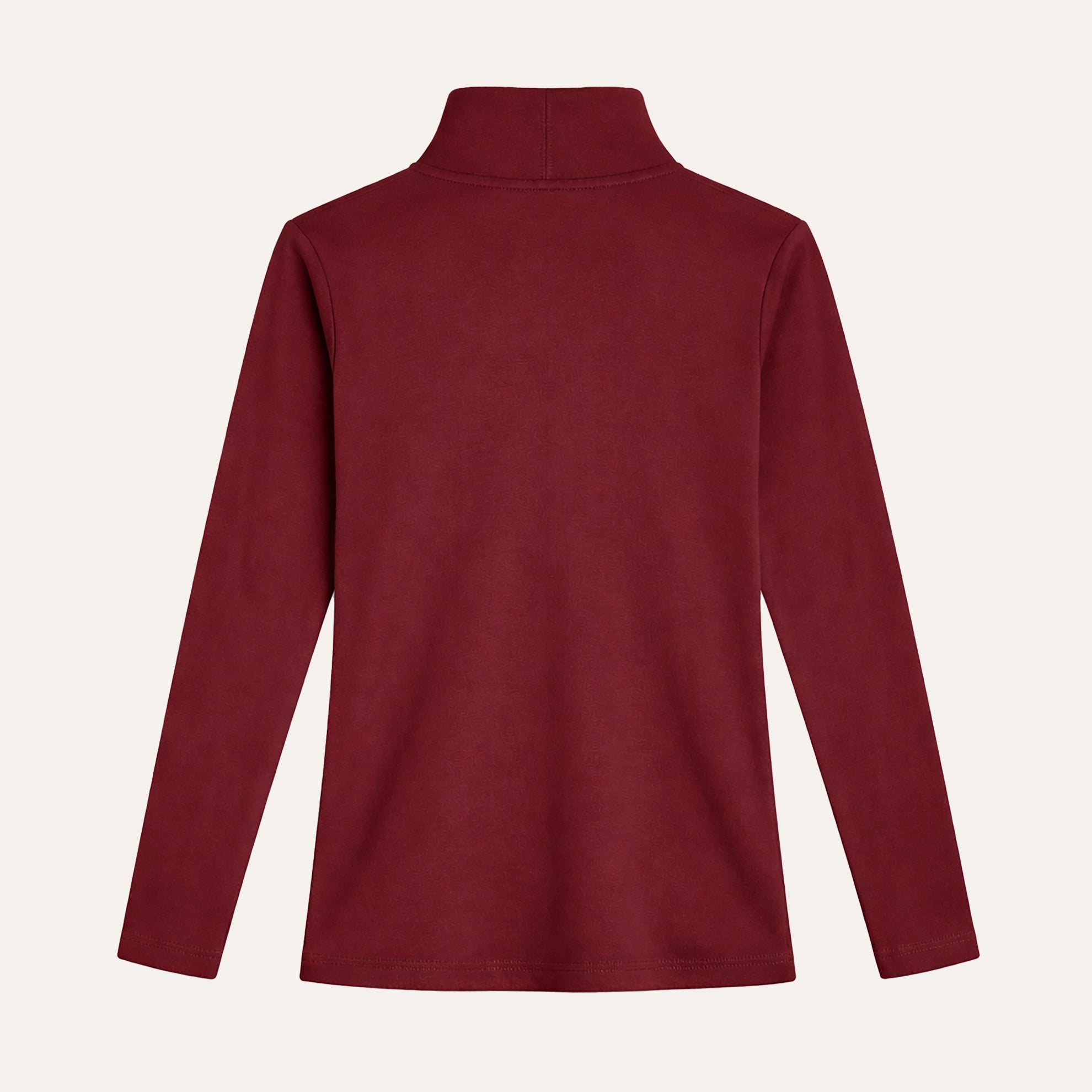 Cotton Jersey TurtleneckBurgundy