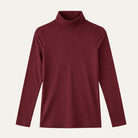 Cotton Jersey TurtleneckBurgundy