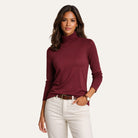 Cotton Jersey TurtleneckBurgundy