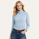 Cotton Jersey TurtleneckPowder Blue