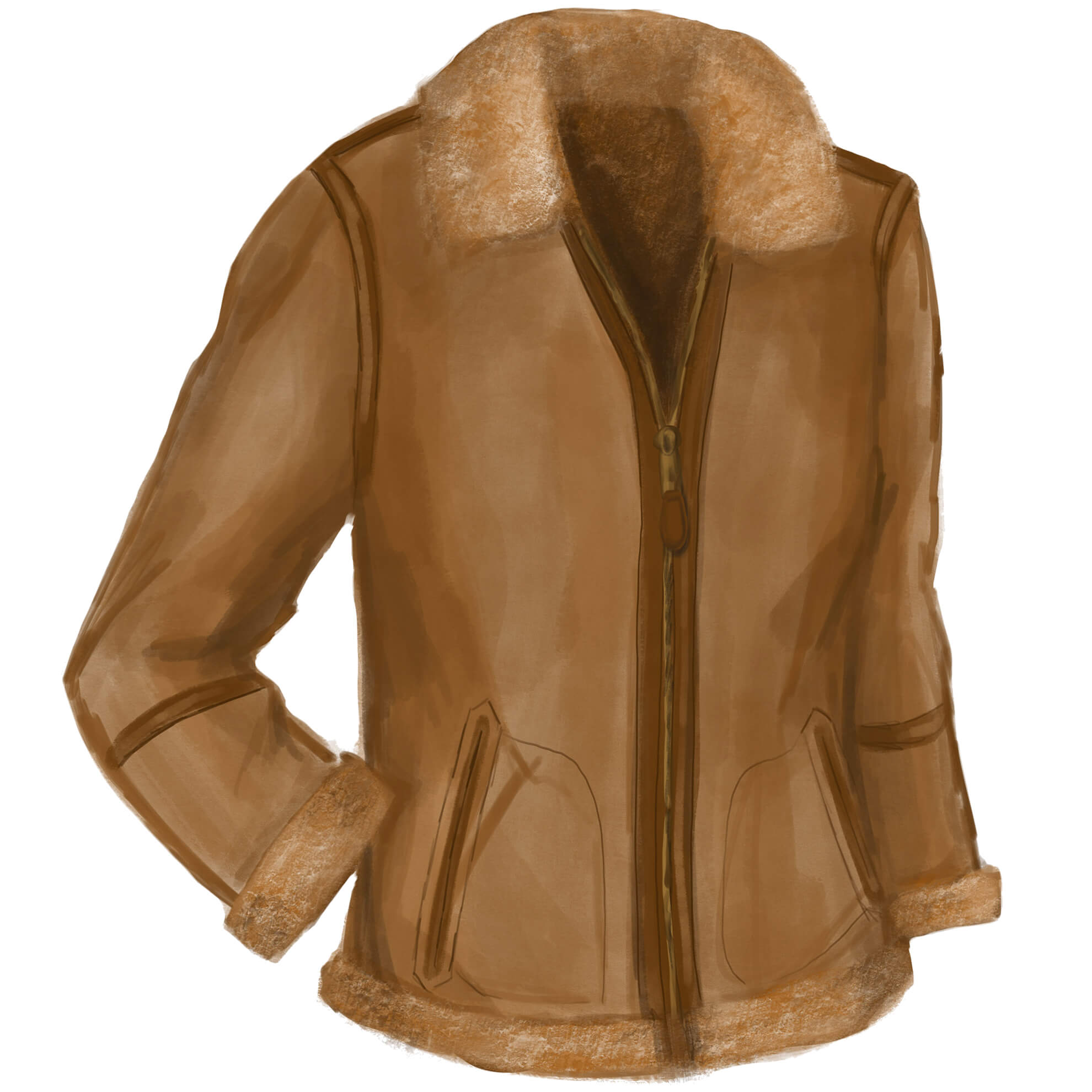 Dauntless Shearling JacketTan