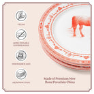 Dinner Plates Set of 4Red