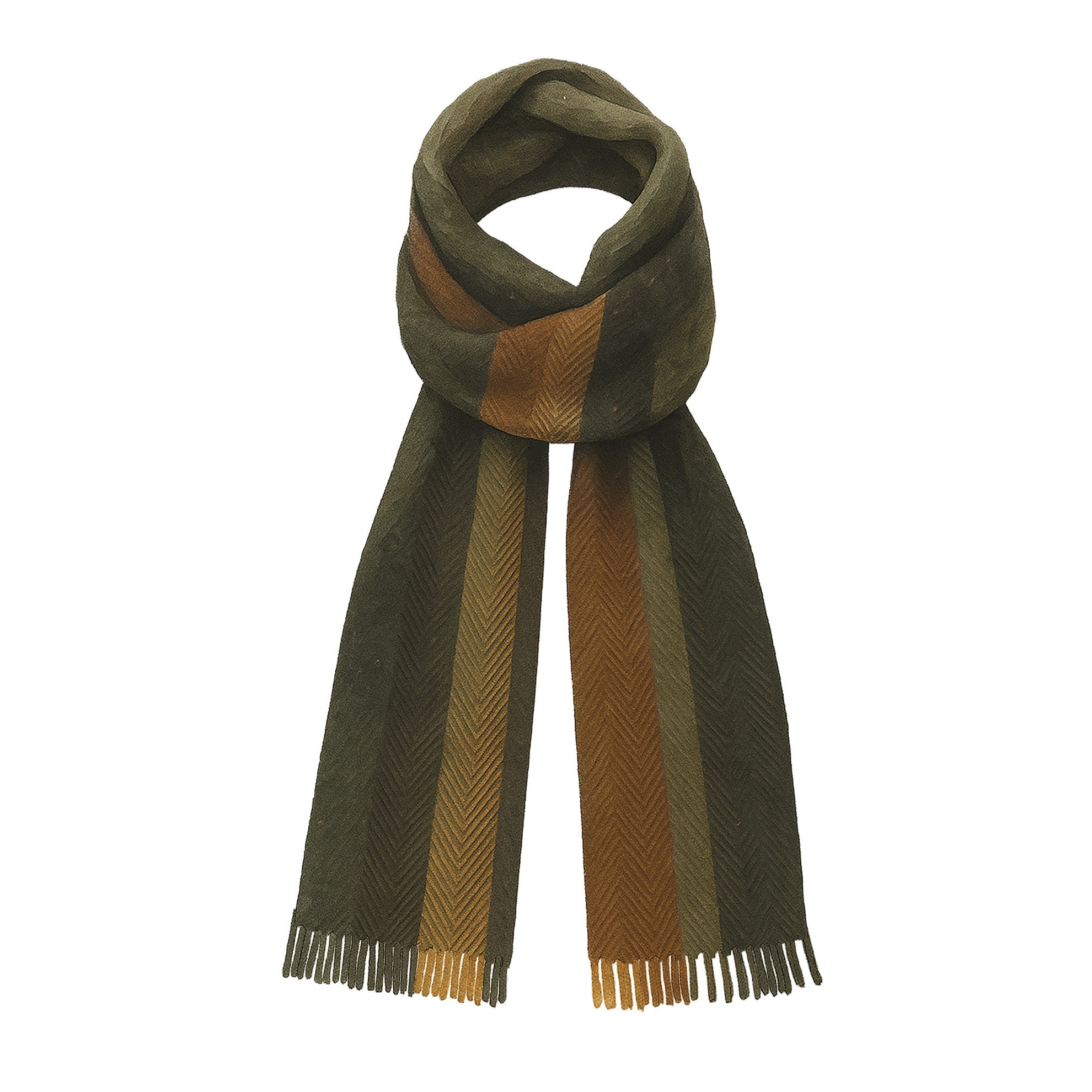 Donegal ScarfBrown Stripe