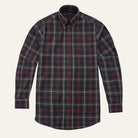 Double Brushed Flannel ShirtBrown Red Plaid